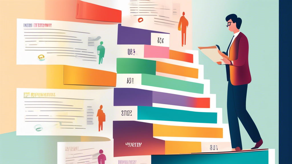 An illustrated step-by-step guide showing a person ascending a staircase, where each step is labeled with key milestones toward becoming a Licensed Insolvency Trustee, with a certificate of achievement at the top