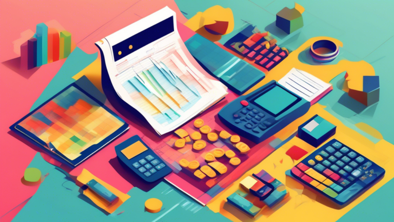 An infographic illustrating the breakdown of Licensed Insolvency Trustee fees in a straightforward and easy-to-understand manner, set against the backdrop of financial documents and a calculator.