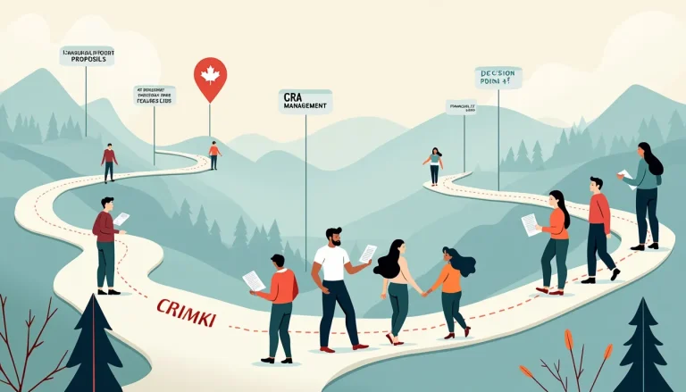 Create an image that features a metaphorical map guiding a person through a financial landscape. The map includes paths labeled with financial terms like C