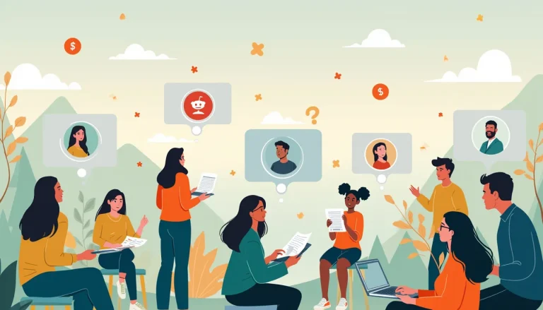 Create an image depicting a lively discussion on a social media platform, such as Reddit, where diverse digital avatars are engaged in an animated conversa