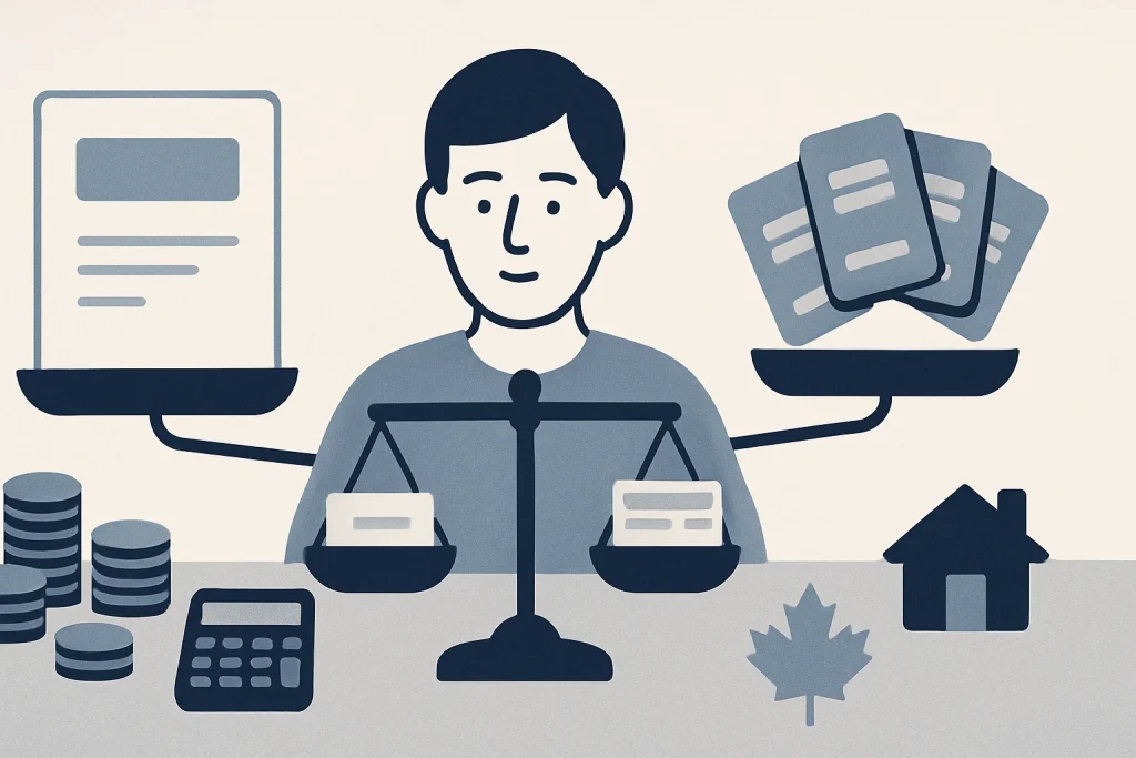 Can I Get a Loan to Pay Off Debt in Canada? (2026) — Canadian debt relief illustration