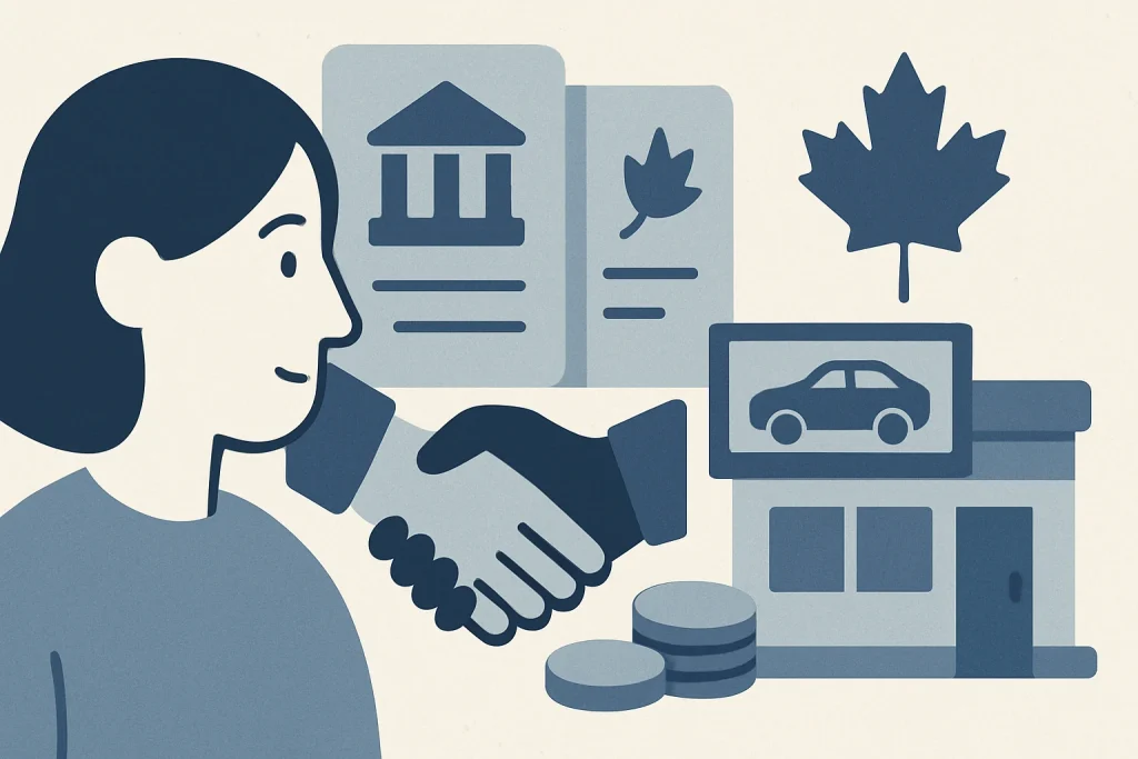 Car Dealerships That Work With Bankruptcies in Canada — Canadian debt relief illustration