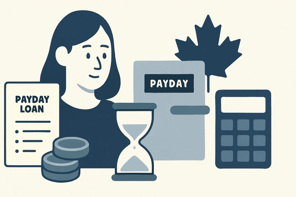 How Do Payday Loans Work in Canada? Costs & Risks 2026 — Canadian debt relief illustration
