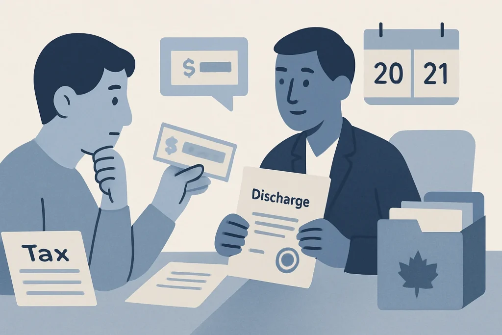 Trustee Tax Refund After Bankruptcy Discharge in Canada — Canadian debt relief illustration