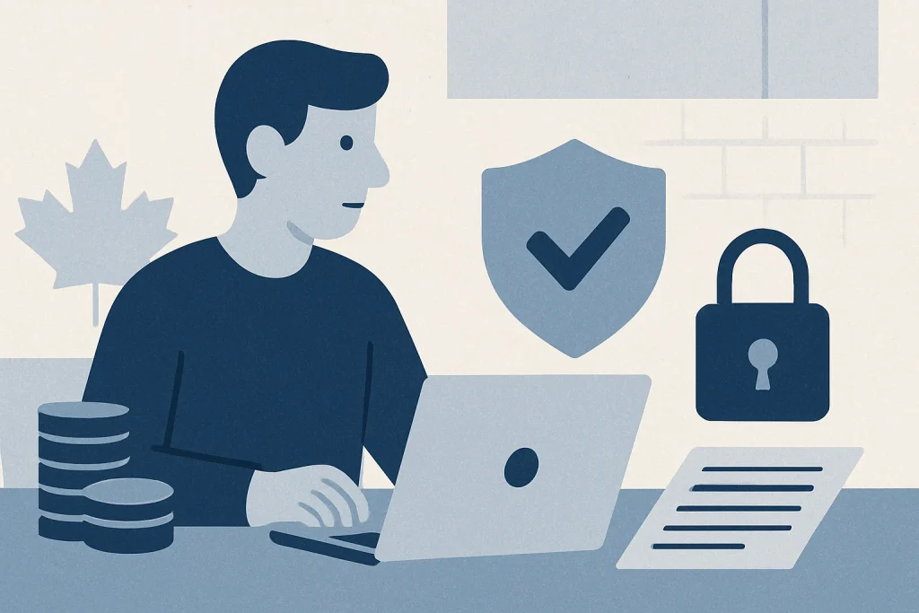 Are Online Loans Safe in Canada? Risks & Checks (2026) — Canadian debt relief illustration
