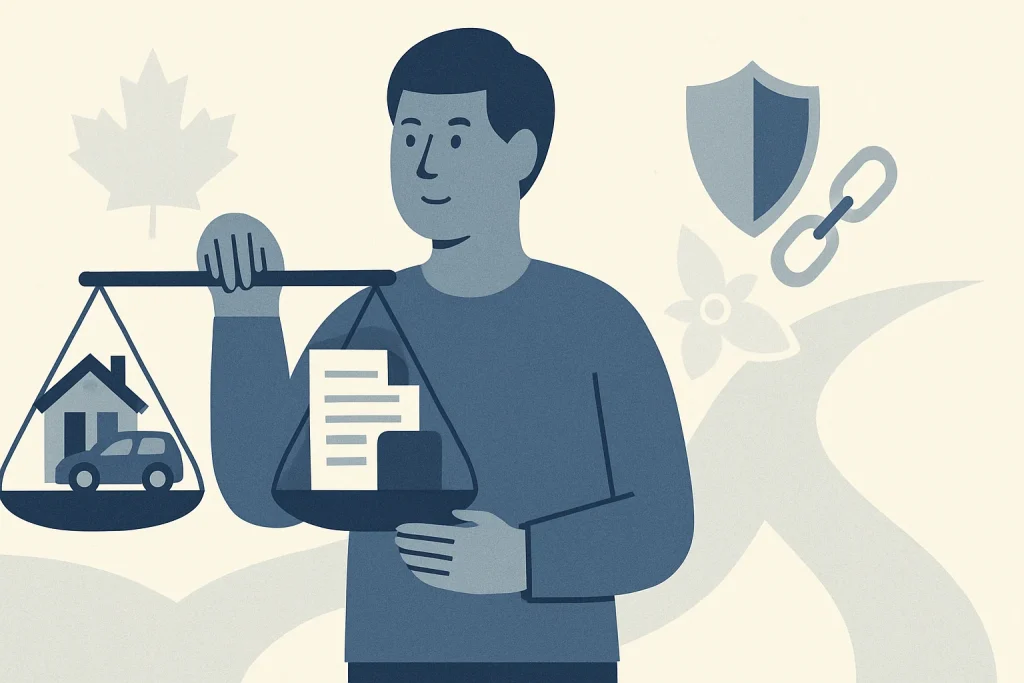 Consumer Proposal vs Bankruptcy in Ontario (2026 Guide) — Canadian debt relief illustration