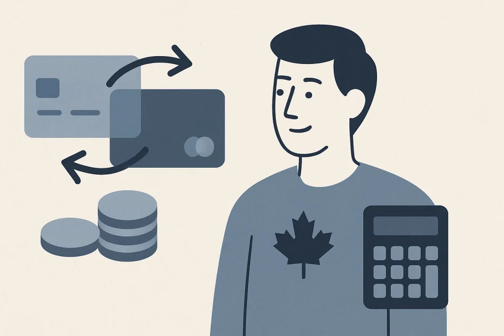 Credit Card Balance Transfer in Canada (2026 Guide) — Canadian debt relief illustration