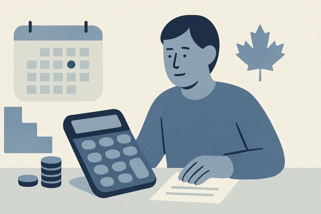 Line of Credit Repayment Calculator: Canada Guide 2026 — Canadian debt relief illustration