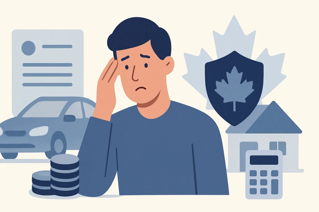 Not Paying Your Car Loan in Canada (2026): What Happens — Canadian debt relief illustration