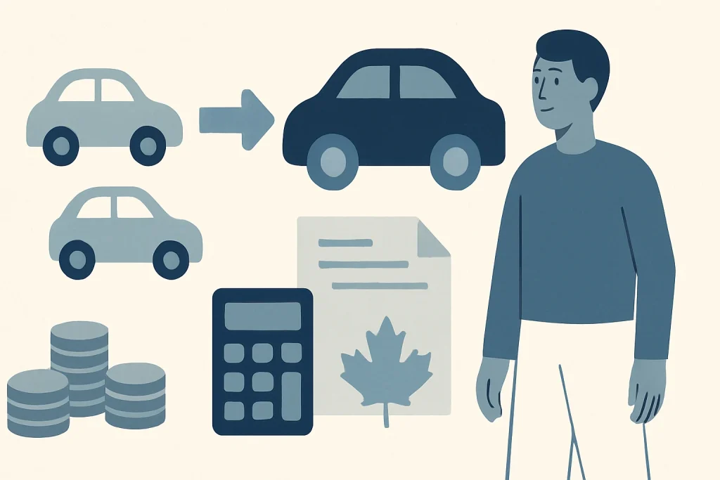 Comment regrouper ses crédits automobiles au Canada (Guide 2026) — Exemple de désendettement au Canada